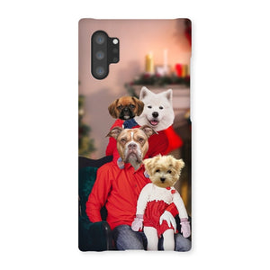 The Christmas Family: Custom 4 Pet Phone Case - Paw & Glory - Dog Portraits - Pet Portraits