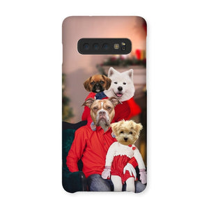 The Christmas Family: Custom 4 Pet Phone Case - Paw & Glory - Dog Portraits - Pet Portraits