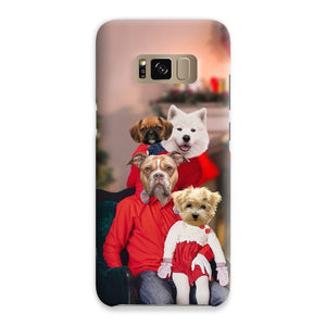 The Christmas Family: Custom 4 Pet Phone Case - Paw & Glory - Dog Portraits - Pet Portraits