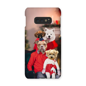 The Christmas Family: Custom 4 Pet Phone Case - Paw & Glory - Dog Portraits - Pet Portraits