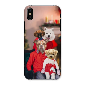 The Christmas Family: Custom 4 Pet Phone Case - Paw & Glory - Dog Portraits - Pet Portraits