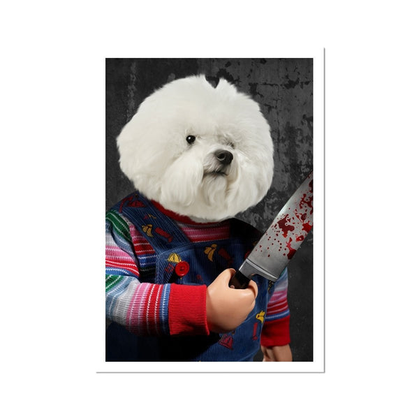 Haunted Doll Custom Pet Poster | Pet Portrait Print | Paw & Glory