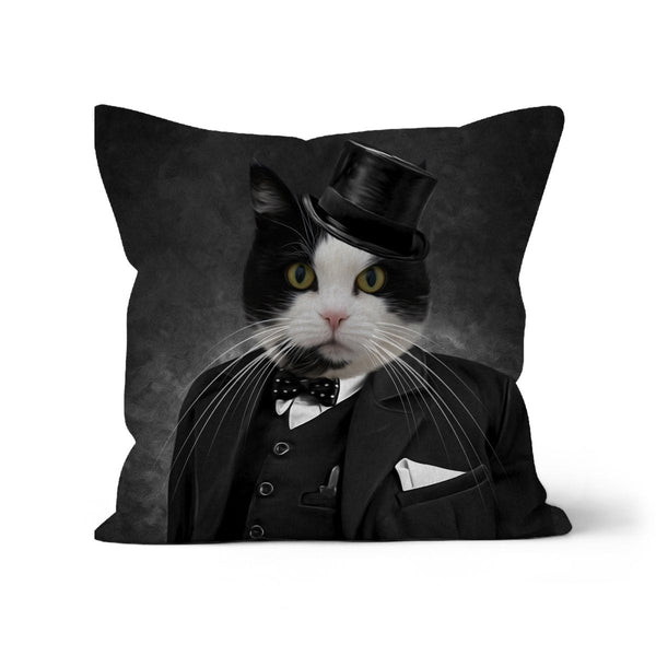 Wartime Statesman Custom Pet Pillow | Funny Pet Portrait | Paw & Glory