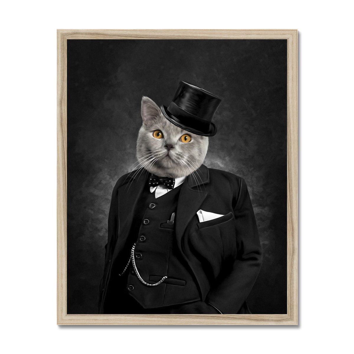 The Churchill: Custom Pet Portrait - Paw & Glory - Dog Portraits - Pet Portraits