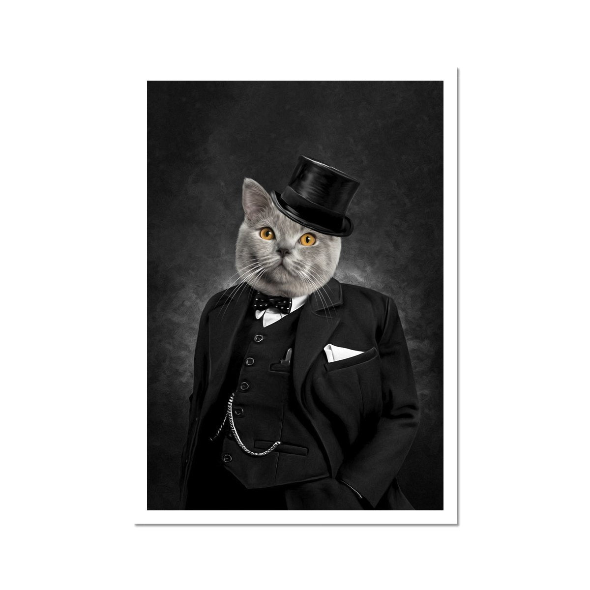 The Churchill: Custom Pet Poster - Paw & Glory - Dog Portraits - Pet Portraits