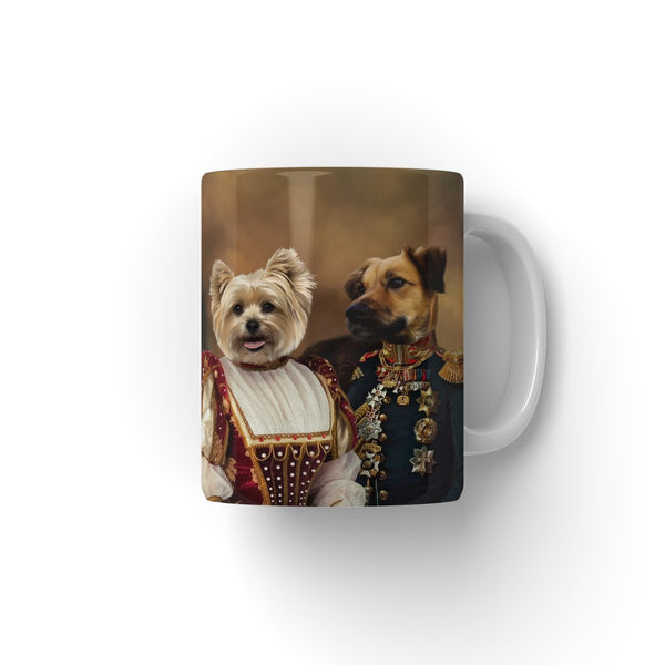 The Classy Pair: Custom Pet Coffee Mug | royal pet portrait | Paw & Glory