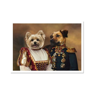 The Classy Pair: Custom Pet Portrait - Paw & Glory - Dog Portraits - Pet Portraits