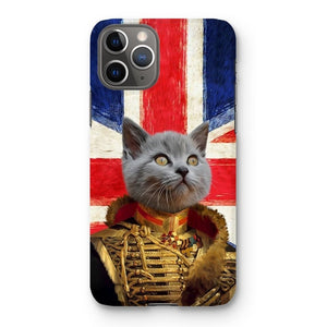 The Colonel British Flag Edition: Custom Pet Phone Case - Paw & Glory - Dog Portraits - Pet Portraits