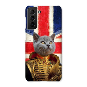 The Colonel British Flag Edition: Custom Pet Phone Case - Paw & Glory - Dog Portraits - Pet Portraits