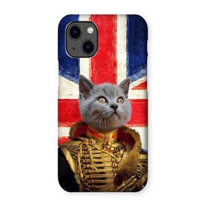 The Colonel British Flag Edition: Custom Pet Phone Case - Paw & Glory - Dog Portraits - Pet Portraits
