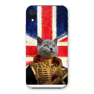 The Colonel British Flag Edition: Custom Pet Phone Case - Paw & Glory - Dog Portraits - Pet Portraits