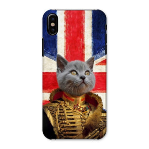 The Colonel British Flag Edition: Custom Pet Phone Case - Paw & Glory - Dog Portraits - Pet Portraits