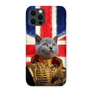 The Colonel British Flag Edition: Custom Pet Phone Case - Paw & Glory - Dog Portraits - Pet Portraits