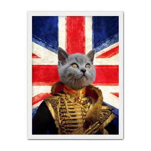 The Colonel British Flag Edition: Custom Pet Portrait - Paw & Glory - Dog Portraits - Pet Portraits