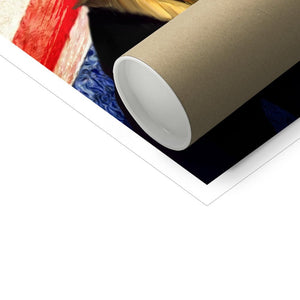 The Colonel British Flag Edition: Custom Pet Poster - Paw & Glory - Dog Portraits - Pet Portraits