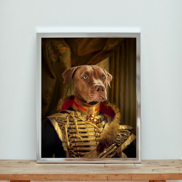 The Colonel: Custom Pet Poster | royal pet portrait | Paw & Glory