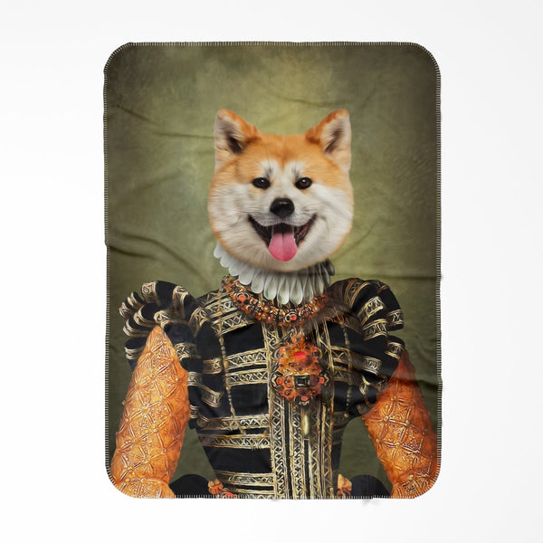 The Consort: Custom Pet Blanket | royal pet portrait | Paw & Glory
