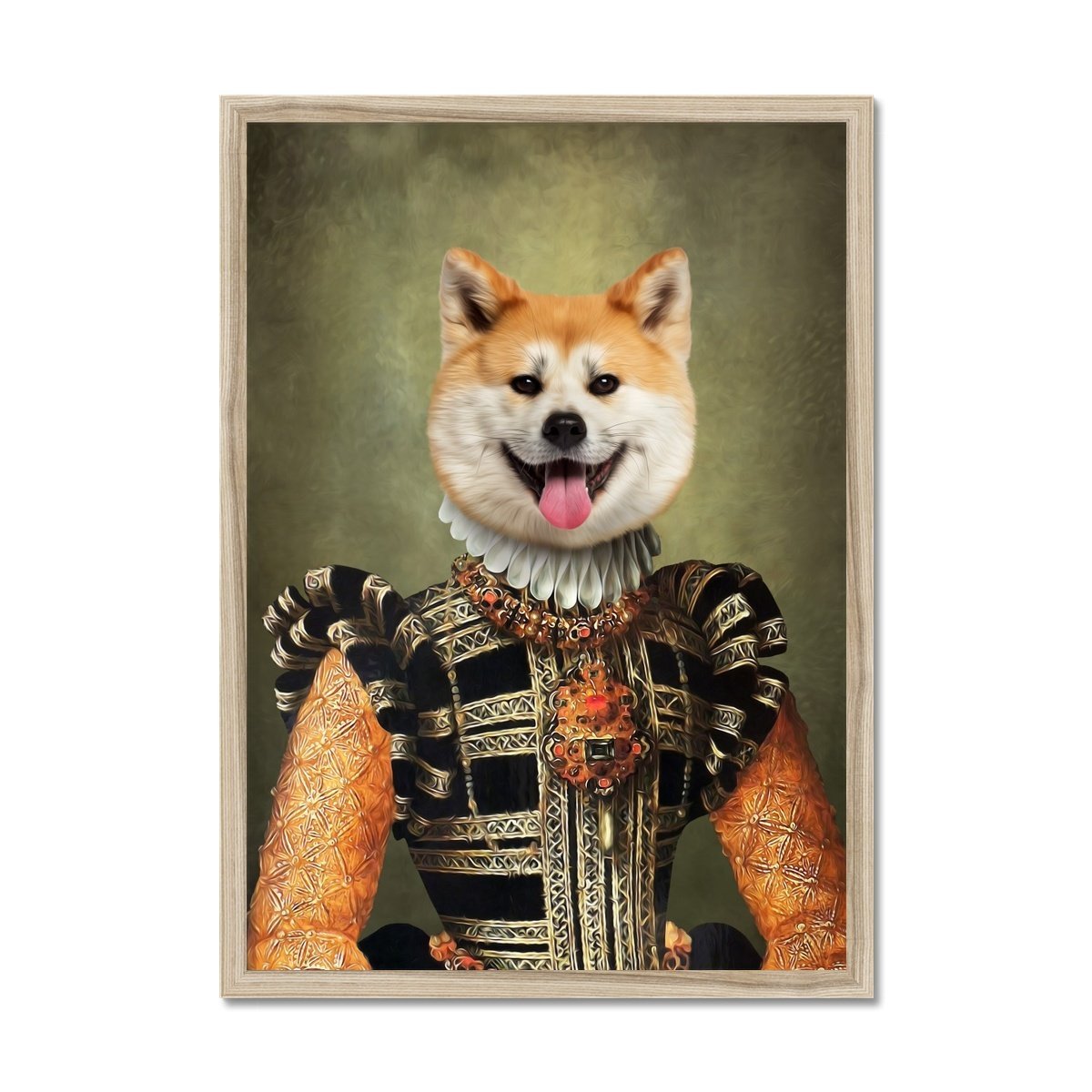 The Consort: Custom Pet Portrait - Paw & Glory - Dog Portraits - Pet Portraits