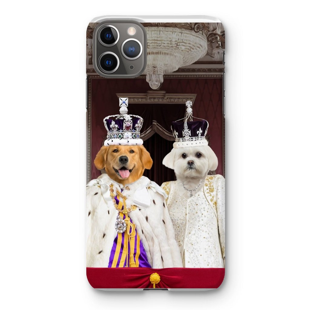 The Coronation Couple: Custom Pet Phone Case - Paw & Glory - Dog Portraits - Pet Portraits