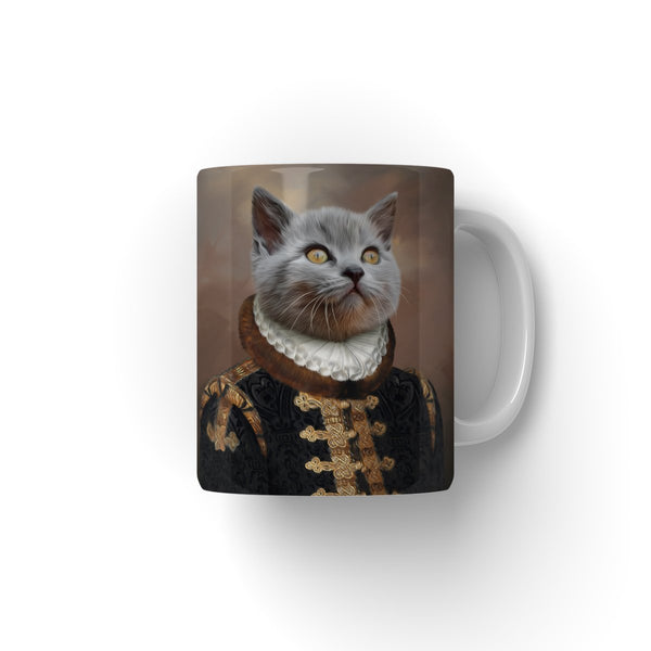 The Count: Custom Pet Coffee Mug | royal pet portrait | Paw & Glory