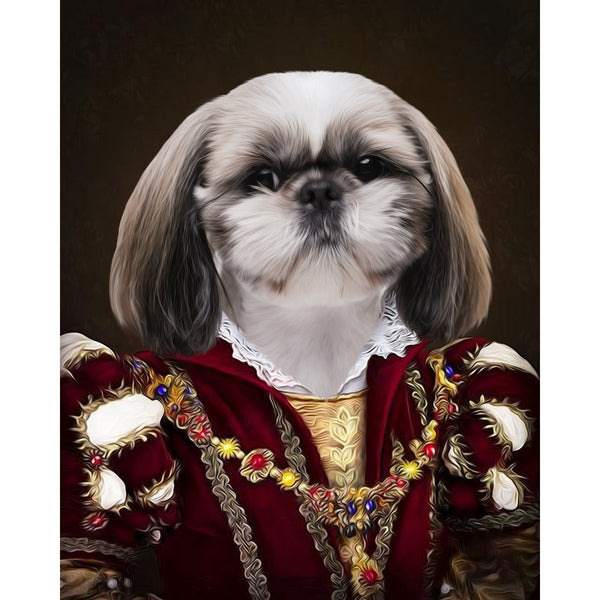 The Countess: Custom Digital Download Pet Portrait | royal pet portrait | Paw & Glory