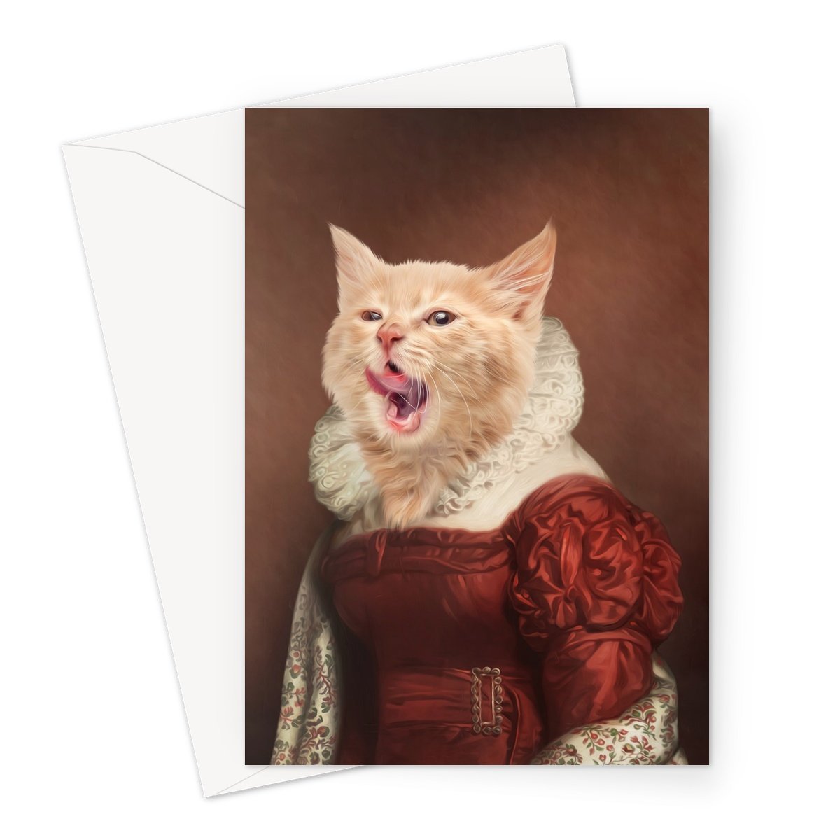 The Countryside Girl: Custom Pet Greeting Card - Paw & Glory - Dog Portraits - Pet Portraits