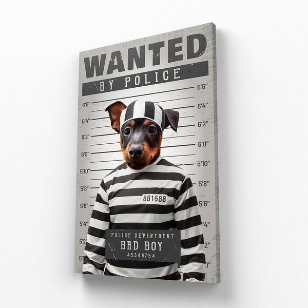 The Criminal Custom Pet Canvas | Custom Pet Canvas | Paw & Glory