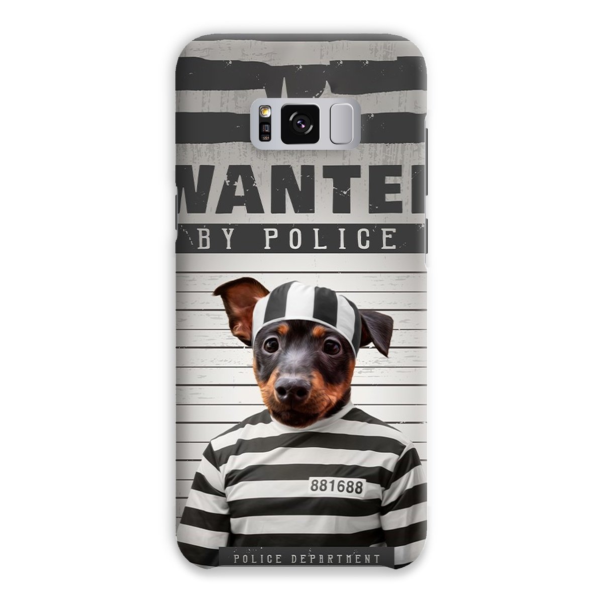 The Criminal: Custom Pet Phone Case - Paw & Glory - Dog Portraits - Pet Portraits