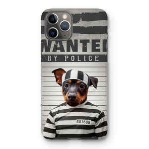 The Criminal: Custom Pet Phone Case - Paw & Glory - Dog Portraits - Pet Portraits