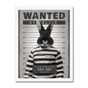 The Criminal: Custom Pet Portrait - Paw & Glory - Dog Portraits - Pet Portraits