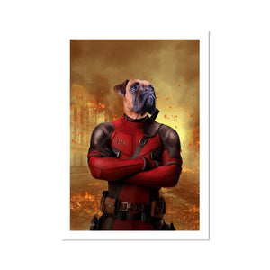 The Deadpawl: Custom Pet Portrait - Paw & Glory - Dog Portraits - Pet Portraits