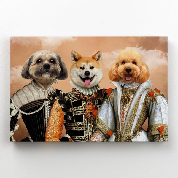 The Dignified 3: Custom Pet Canvas | custom canvas print | Paw & Glory