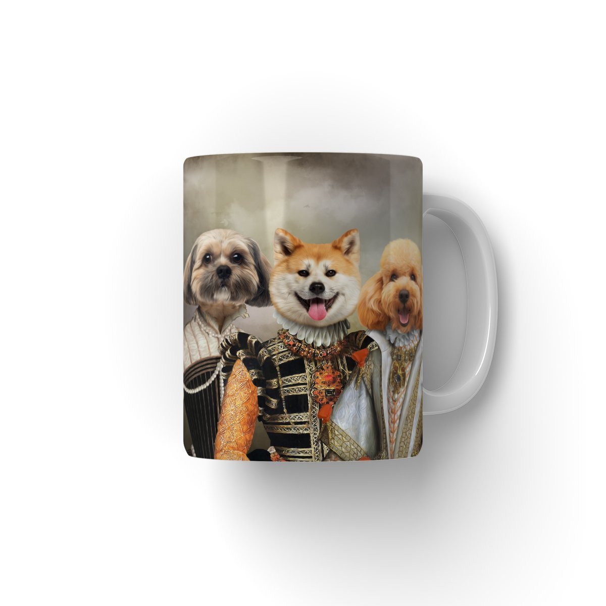 The Dignified 4: Custom Pet Coffee Mug | royal pet portrait | Paw & Glory