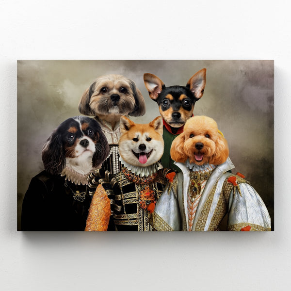 The Dignified 5: Custom Pet Canvas | custom canvas print | Paw & Glory