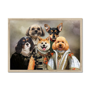 The Dignified 5: Custom Pet Portrait - Paw & Glory - Dog Portraits - Pet Portraits