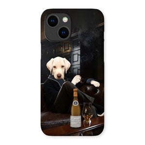 The Don with Cigar: Custom Pet Phone Case - Paw & Glory - Dog Portraits - Pet Portraits