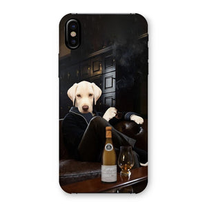The Don with Cigar: Custom Pet Phone Case - Paw & Glory - Dog Portraits - Pet Portraits