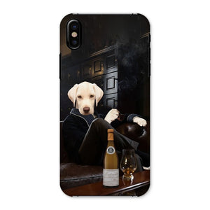 The Don with Cigar: Custom Pet Phone Case - Paw & Glory - Dog Portraits - Pet Portraits
