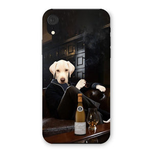 The Don with Cigar: Custom Pet Phone Case - Paw & Glory - Dog Portraits - Pet Portraits