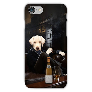 The Don with Cigar: Custom Pet Phone Case - Paw & Glory - Dog Portraits - Pet Portraits
