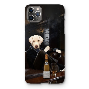 The Don with Cigar: Custom Pet Phone Case - Paw & Glory - Dog Portraits - Pet Portraits