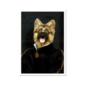 The Duchess: Custom Pet Poster - Paw & Glory - Dog Portraits - Pet Portraits