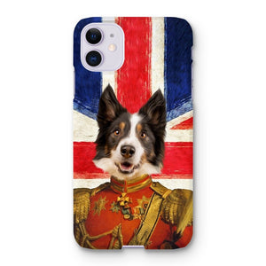 The Duke British Flag Edition: Custom Pet Phone Case - Paw & Glory - Dog Portraits - Pet Portraits