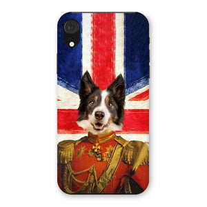 The Duke British Flag Edition: Custom Pet Phone Case - Paw & Glory - Dog Portraits - Pet Portraits