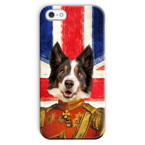 The Duke British Flag Edition: Custom Pet Phone Case - Paw & Glory - Dog Portraits - Pet Portraits