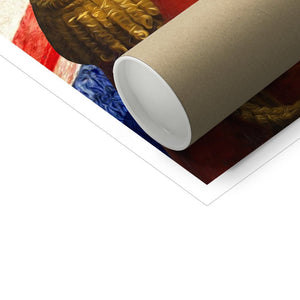 The Duke British Flag Edition: Custom Pet Poster - Paw & Glory - Dog Portraits - Pet Portraits