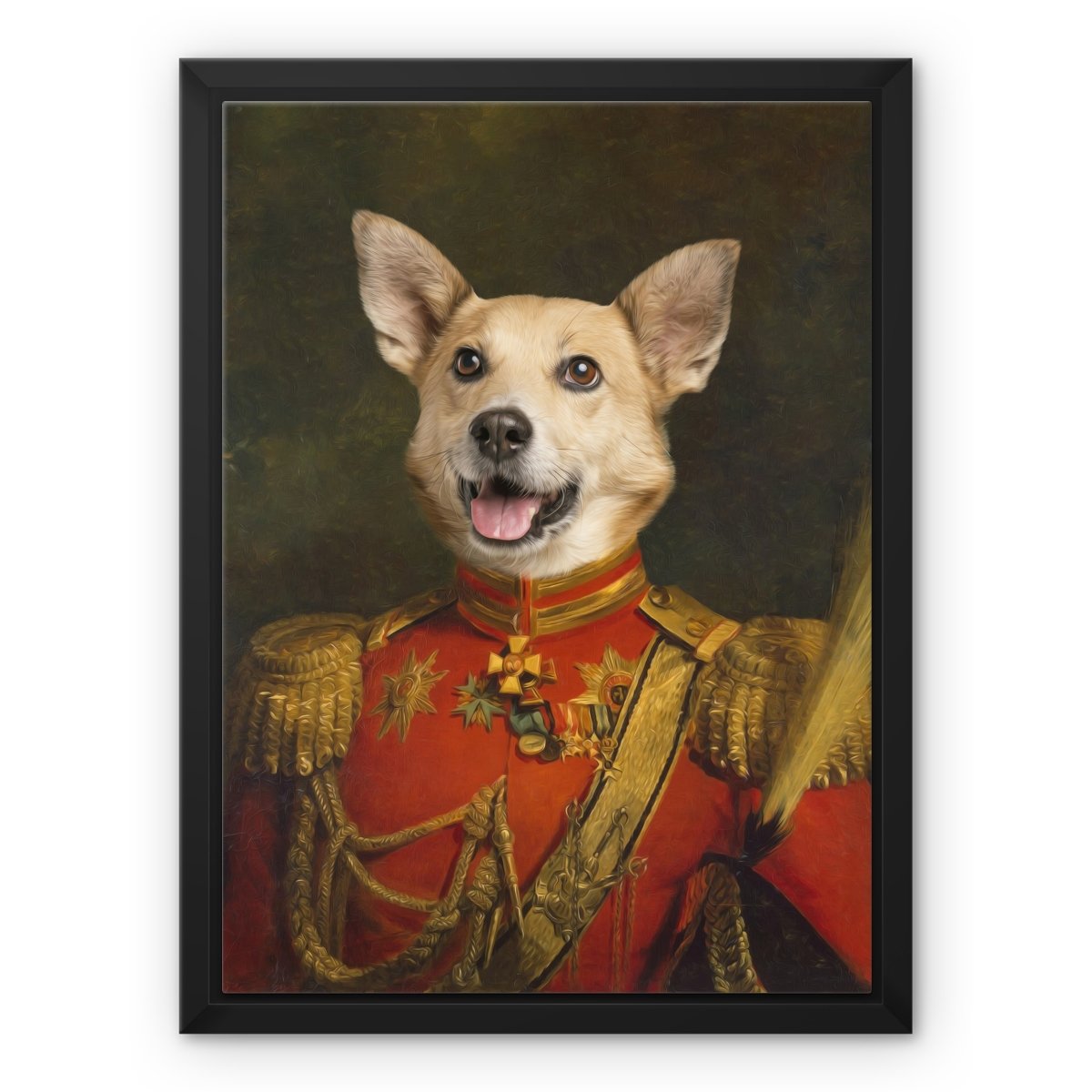 The Duke: Custom Pet Canvas - Paw & Glory - Dog Portraits - Pet Portraits