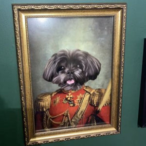 The Duke: Custom Pet Portrait - Paw & Glory - Dog Portraits - Pet Portraits