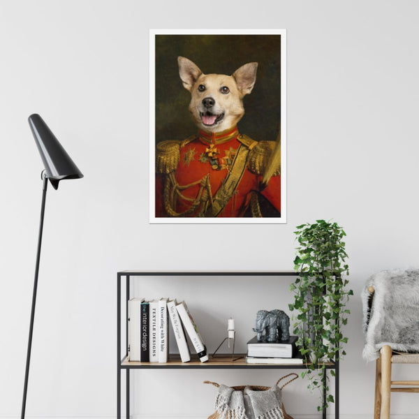 The Duke: Custom Pet Poster | royal pet portrait | Paw & Glory