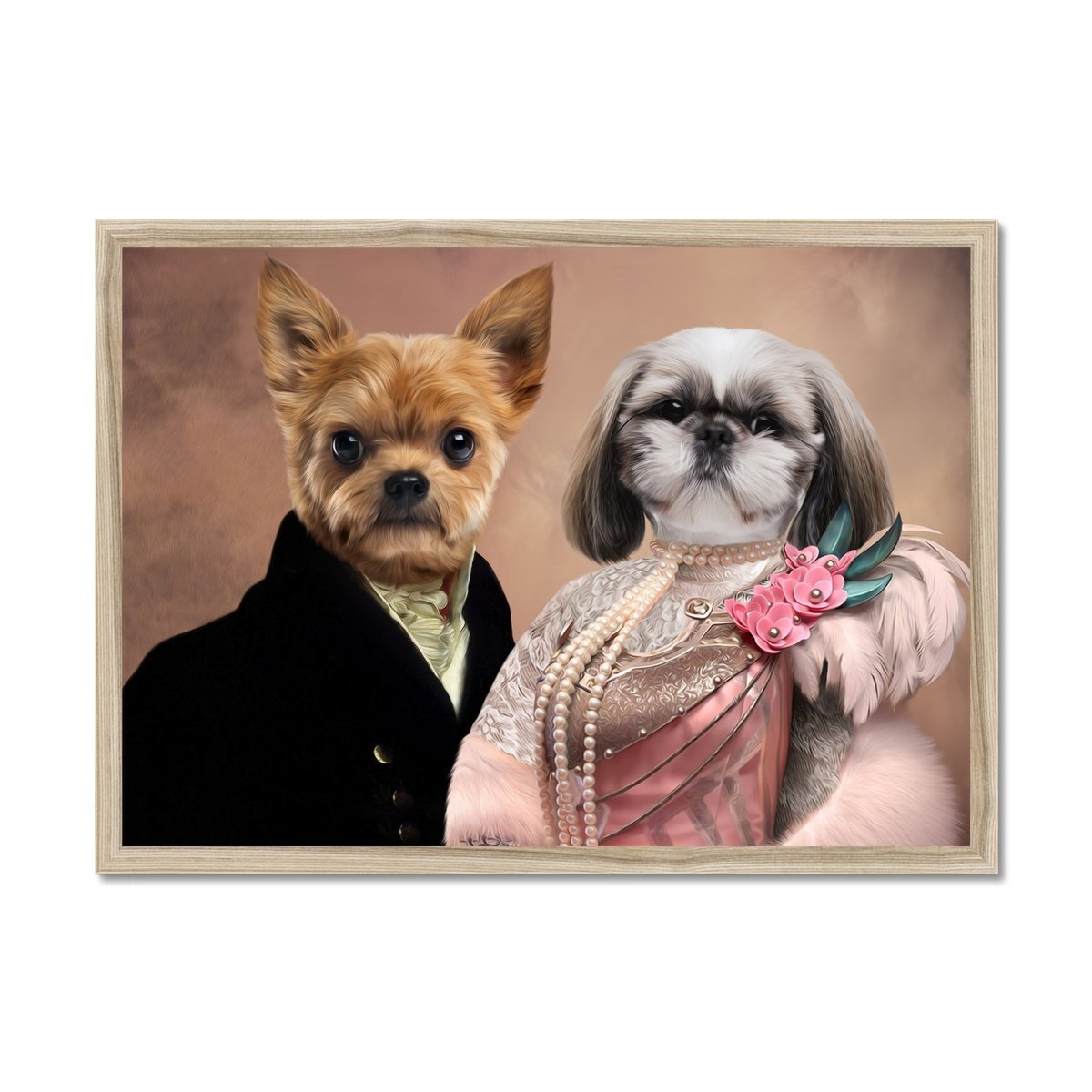 The Earl & His Fur Lady: Custom Pet Portrait | royal pet portrait | Paw & Glory